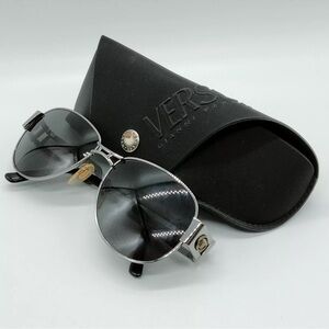 Authentic Versace Sunglasses  S56 Women's Silver W/case